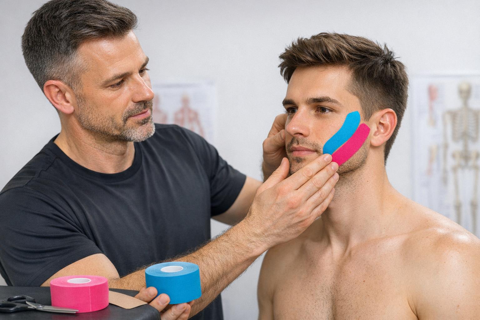 Kurs kinesiotaping twarzy — nowoczesne metody tapingu estetycznego krok po kroku